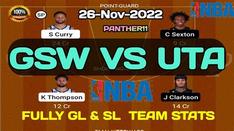 gsw vs uta|Utah Jazz vs Golden State Warriors Nov 25, 2022 Game Summary.